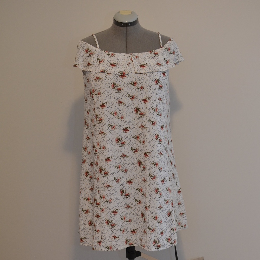 Molly Green Off-the-Shoulder Floral Summer Dress